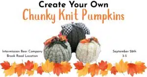 Create Your Own Chunky Knit Pumpkins